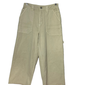 Stylish Cream Wide-Leg Jeans